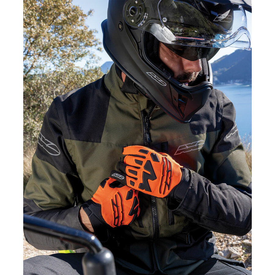 TEXACO バイクジャケット Peak textile jacket Verde militare/nero - Jackets AXO Motorcycle Gear