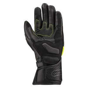 Edge leather gloves Nero/giallo fluo - Gloves AXO Motorcycle