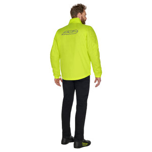 Prevent RJO - Giacca Antipioggia Ad Alta Visibilità, Colore: Arancio Fluorescente, XL, Arancio Chiaro, 1