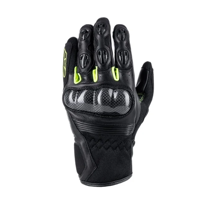 Burn leather and textile gloves AXO